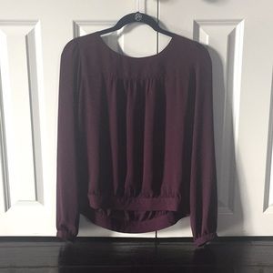 purple blouse